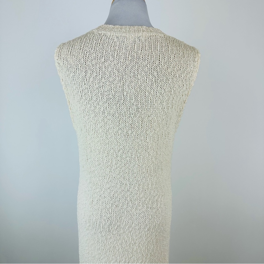 Anthropologie Callahan Isla Knit Midi Dress Fringe Bottom Size Large - Picture 9 of 11